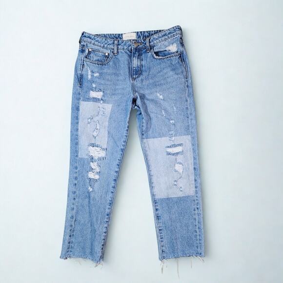 Gilded Intent Two-Tone Straight Leg Jeans - Picture 2 of 4